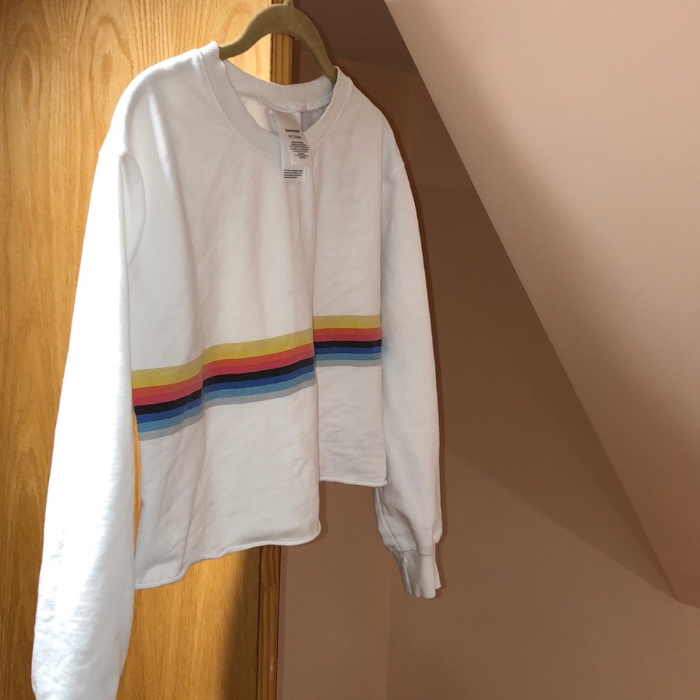 RAINBOW CROP TOP ❤️ SAME HOUR SHIP